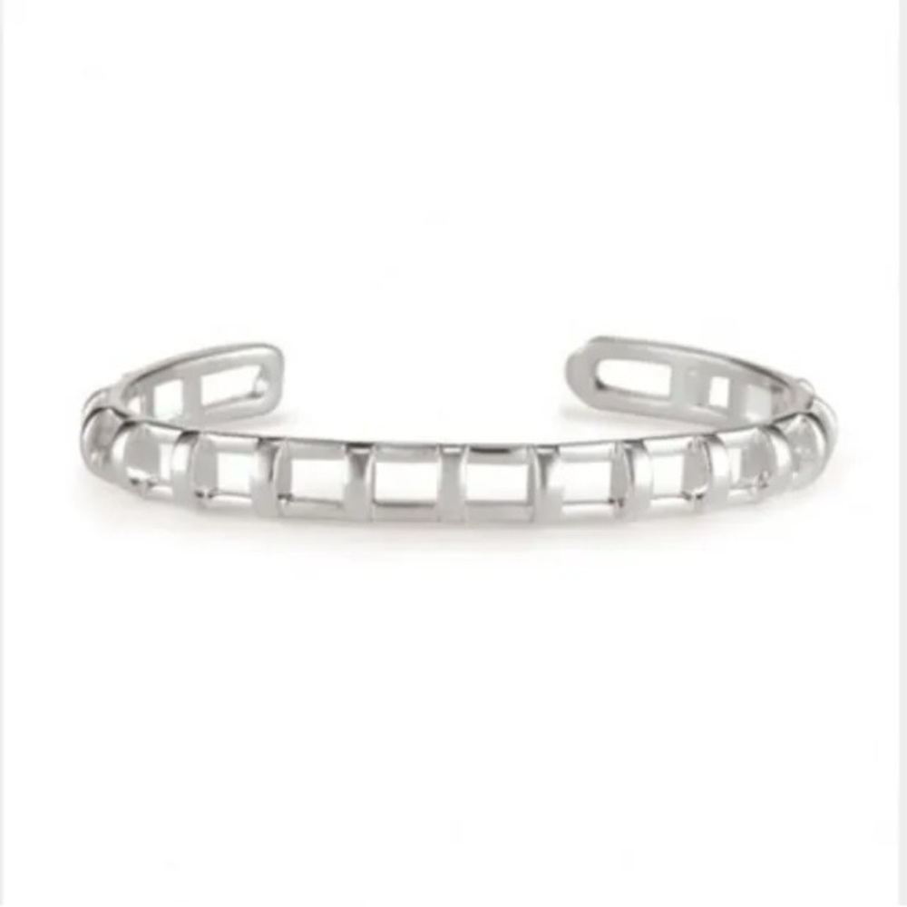 Stella & Dot Cage Cuff Silver BNIB
